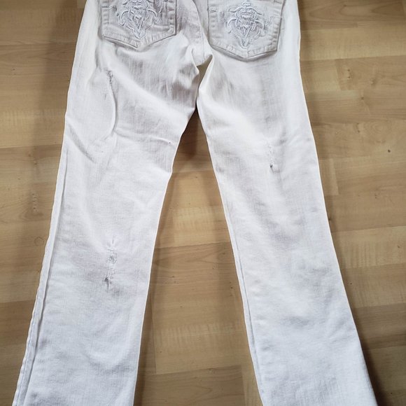 Makers Of True Originals UK white jeans , womens, size 27. mild stretch - Picture 6 of 10